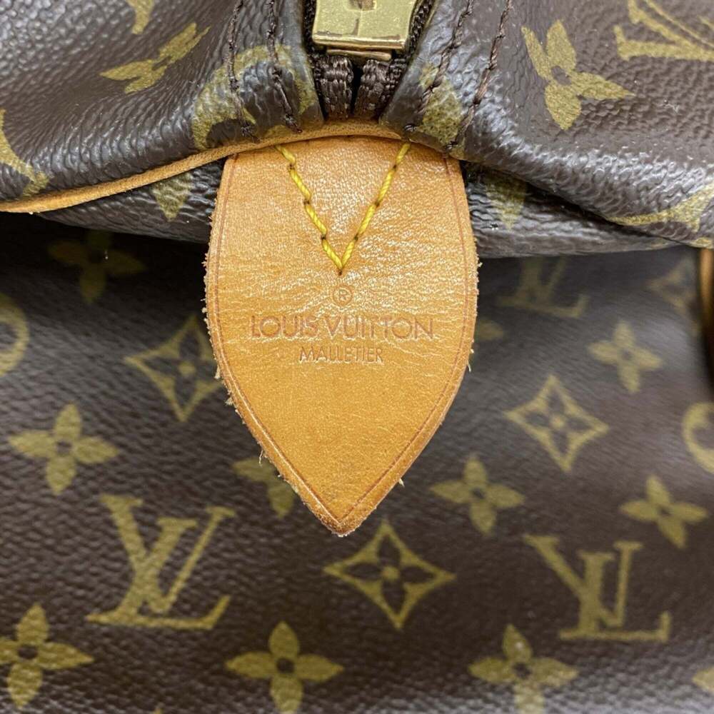 LOUIS VUITTON Authentic Brown Monogram Keepall 55 Boston Bag - Picture 5 of 12
